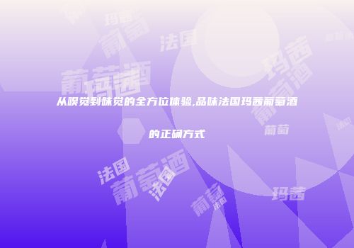 从嗅觉到味觉的全方位体验,品味法国玛茜葡萄酒的正确方式