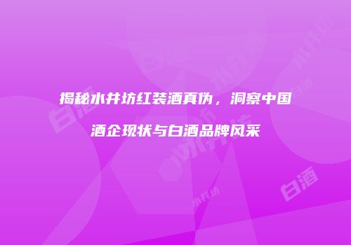 揭秘水井坊红装酒真伪，洞察中国酒企现状与白酒品牌风采