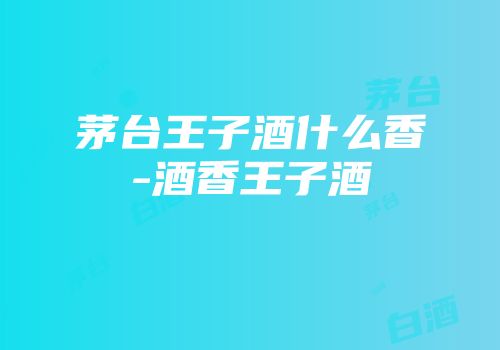 茅台王子酒什么香-酒香王子酒