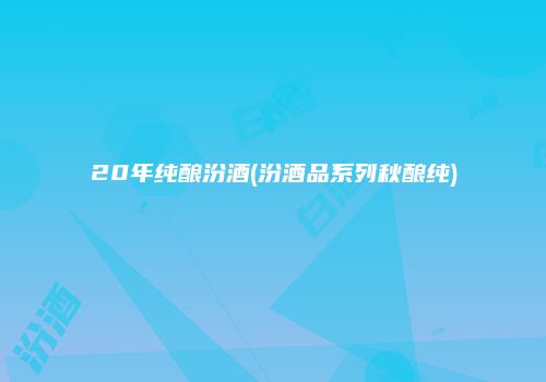20年纯酿汾酒(汾酒品系列秋酿纯)