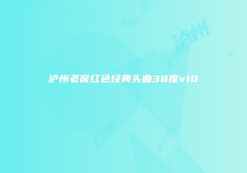 泸州老窖红色经典头曲38度v10