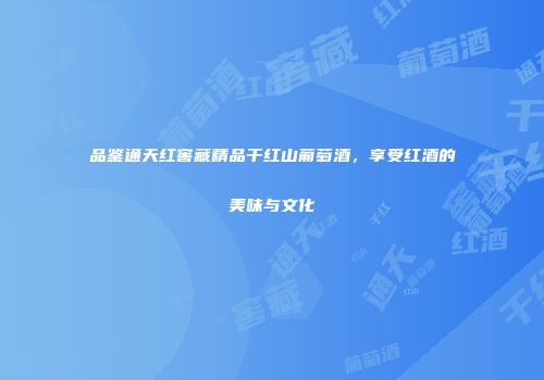 品鉴通天红窖藏精品干红山葡萄酒，享受红酒的美味与文化