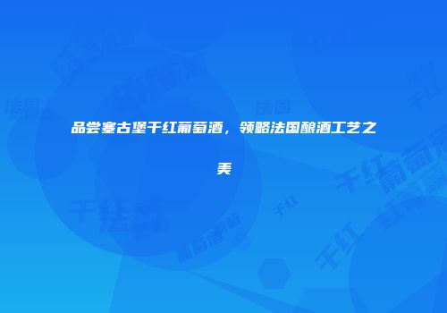品尝塞古堡干红葡萄酒，领略法国酿酒工艺之美