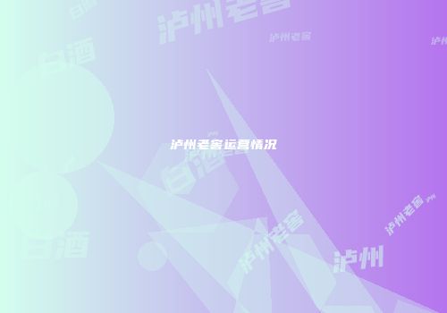 泸州老窖运营情况