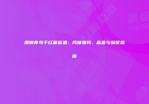 澳洲奔马干红葡萄酒：风味独特，品鉴与搭配指南