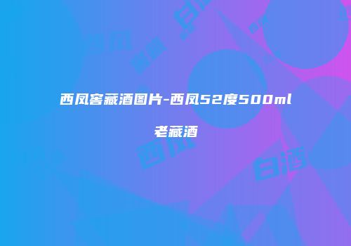 西凤窖藏酒图片-西凤52度500ml老藏酒
