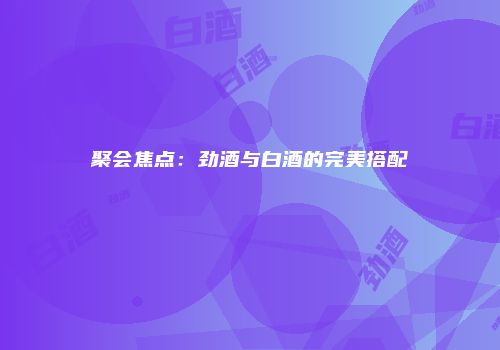 聚会焦点：劲酒与白酒的完美搭配