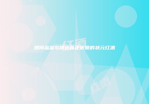 如何品鉴与挑选真正优质的状元红酒