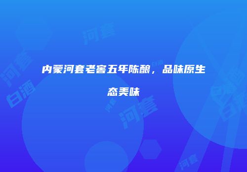 内蒙河套老窖五年陈酿，品味原生态美味