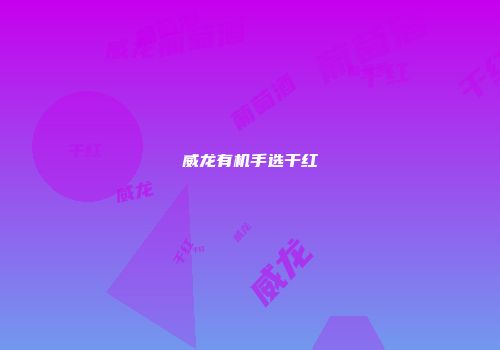 威龙有机手选干红