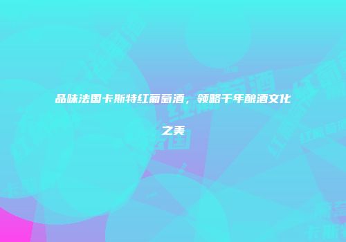 品味法国卡斯特红葡萄酒，领略千年酿酒文化之美