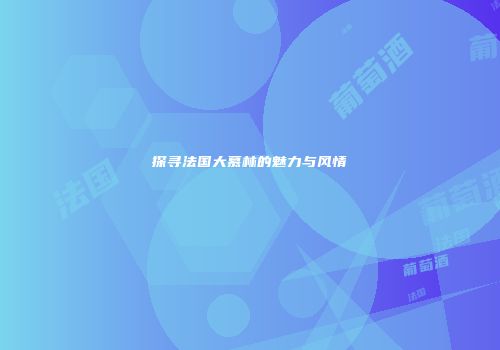 探寻法国大慕林的魅力与风情