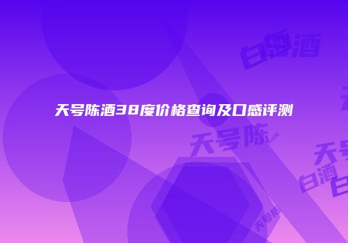 天号陈酒38度价格查询及口感评测