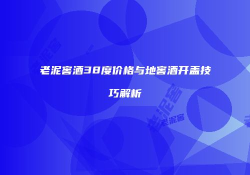 老泥窖酒38度价格与地窖酒开盖技巧解析