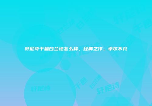 轩尼诗干邑白兰地怎么样，经典之作，卓尔不凡