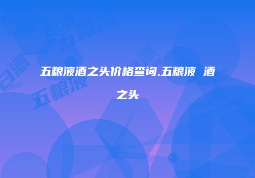 五粮液酒之头价格查询,五粮液 酒之头
