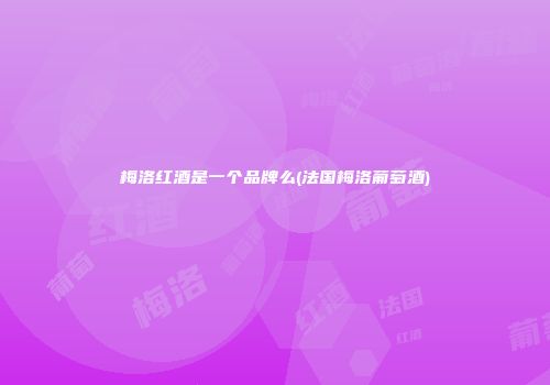 梅洛红酒是一个品牌么(法国梅洛葡萄酒)