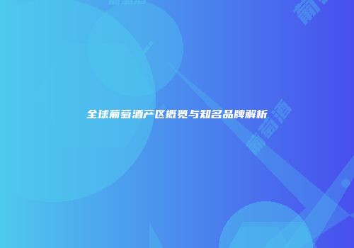 全球葡萄酒产区概览与知名品牌解析