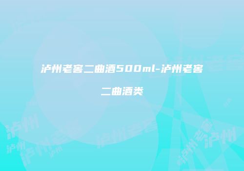 泸州老窖二曲酒500ml-泸州老窖二曲酒类