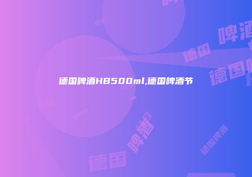 德国啤酒HB500ml,德国啤酒节
