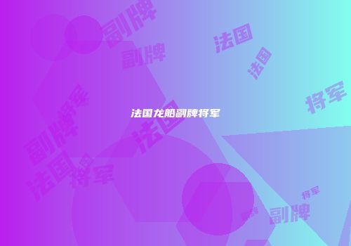法国龙船副牌将军