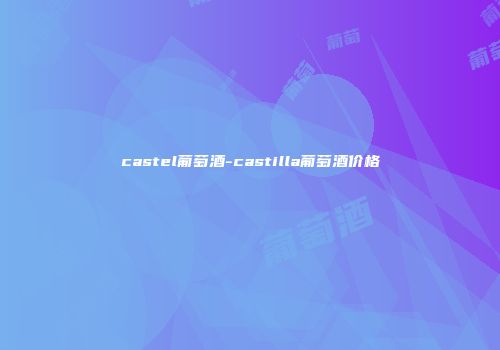 castel葡萄酒-castilla葡萄酒价格