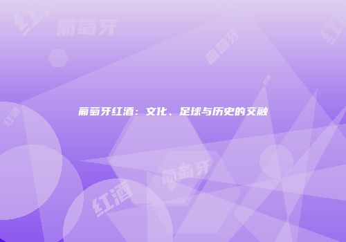 葡萄牙红酒：文化、足球与历史的交融