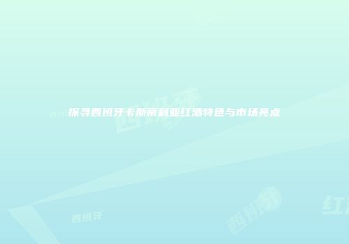 探寻西班牙卡斯蒂利亚红酒特色与市场亮点