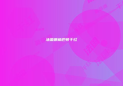 法国朗格巴顿干红