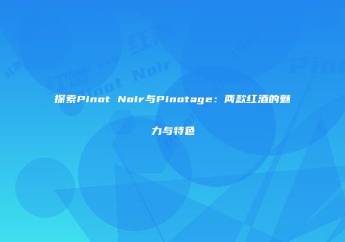 探索Pinot Noir与Pinotage：两款红酒的魅力与特色
