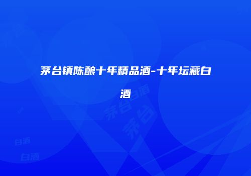 茅台镇陈酿十年精品酒-十年坛藏白酒