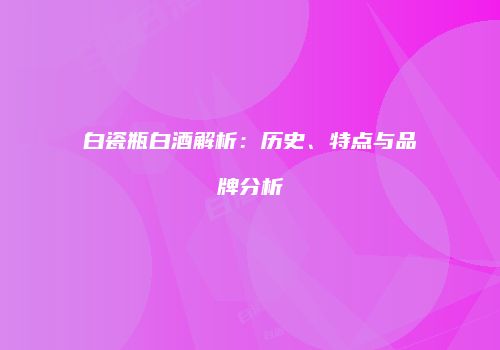 白瓷瓶白酒解析：历史、特点与品牌分析