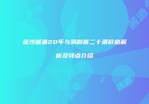 金沙酱酒20年与洞龄酱二十酒价格解析及特点介绍