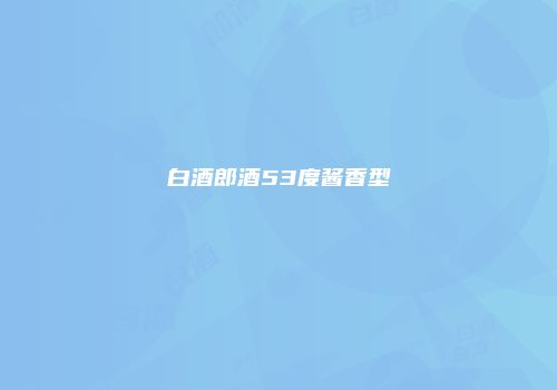 白酒郎酒53度酱香型