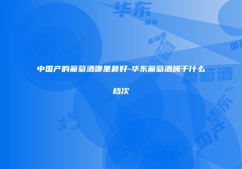 中国产的葡萄酒哪里最好-华东葡萄酒属于什么档次