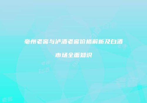 亳州老窖与泸酒老窖价格解析及白酒市场全面知识