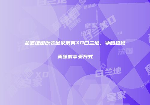 品尝法国原装皇家庆典XO白兰地，领略极致美味的享受方式