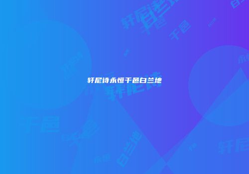 轩尼诗永恒干邑白兰地