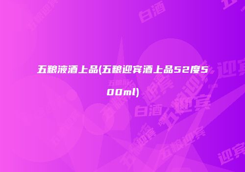 五粮液酒上品(五粮迎宾酒上品52度500ml)