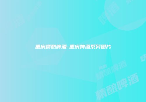 重庆精酿啤酒-重庆啤酒系列图片