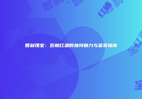 智利瑰宝：瓦帕红酒的独特魅力与鉴赏指南