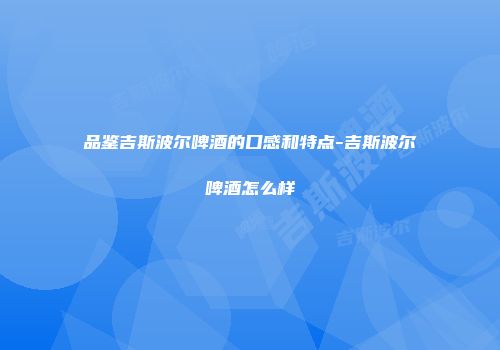 品鉴吉斯波尔啤酒的口感和特点-吉斯波尔啤酒怎么样