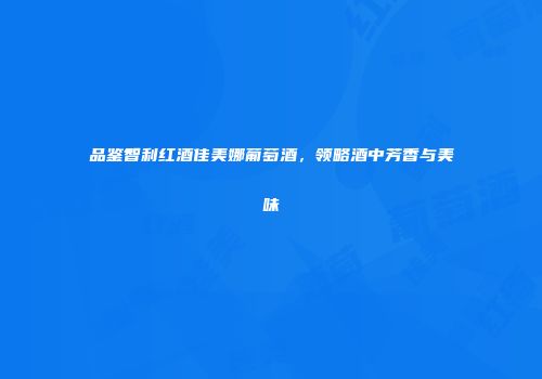 品鉴智利红酒佳美娜葡萄酒，领略酒中芳香与美味