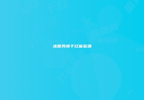 法国风情干红葡萄酒
