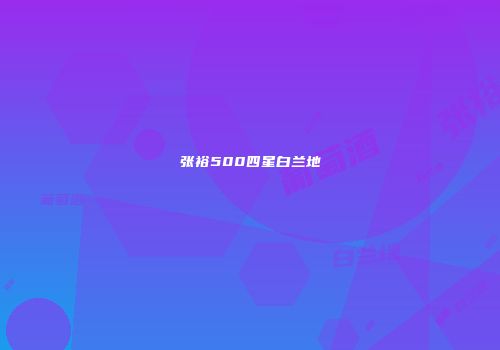 张裕500四星白兰地