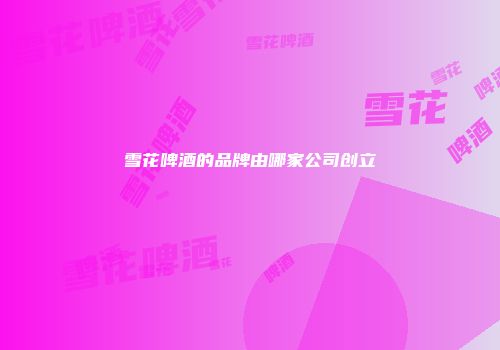 雪花啤酒的品牌由哪家公司创立