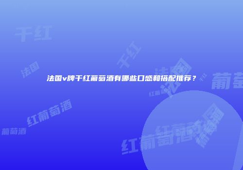 法国v牌干红葡萄酒有哪些口感和搭配推荐？