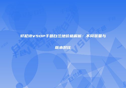轩尼诗VSOP干邑白兰地价格解析：不同装量与版本对比