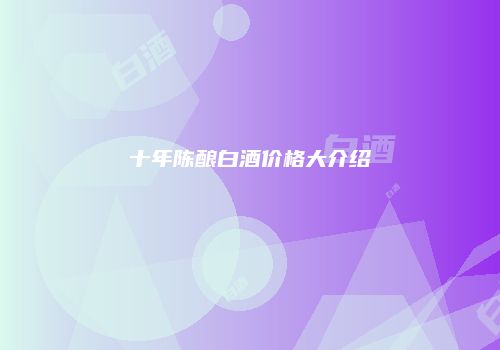 十年陈酿白酒价格大介绍