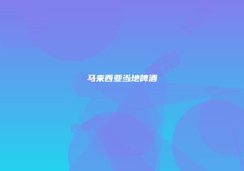 马来西亚当地啤酒